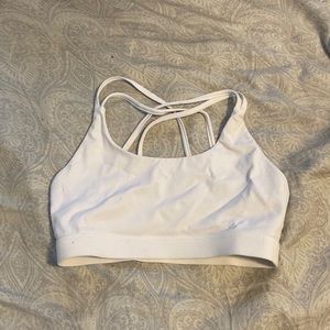 White sports bra